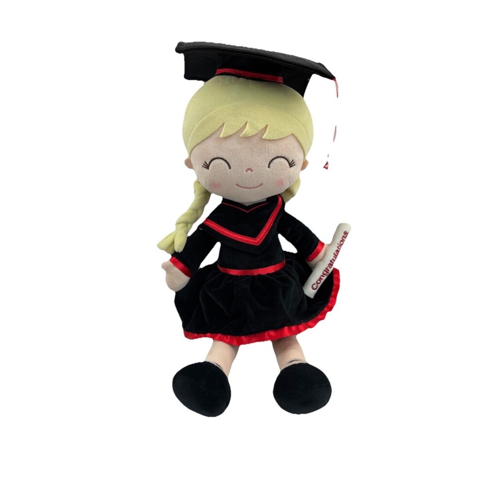 Gloveleya Graduation Plush Soft Cloth Doll 16 Inch Keepsake Cap and Gown